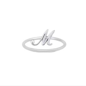♥️ DAINTY INITIAL STERLING SILVER RING